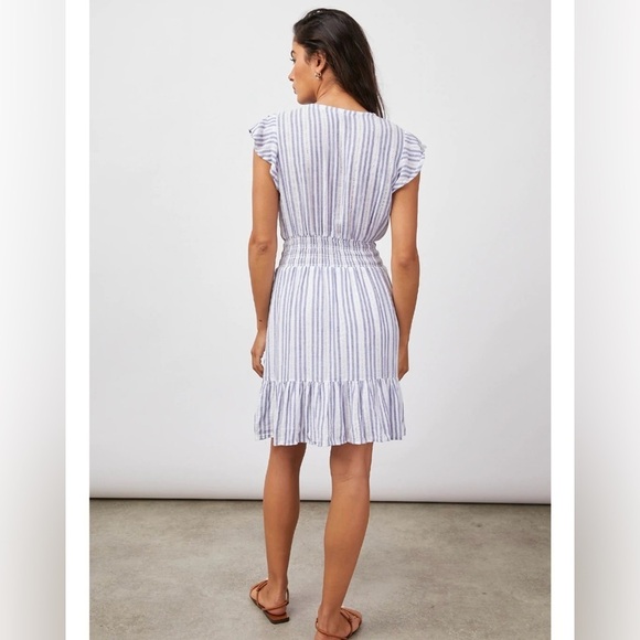 Rails Striped V-Neck Mini Dress - Picture 2 of 10